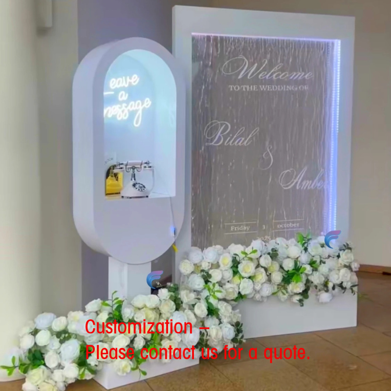Wedding Fountain - Fontaine murale en verre personnalisée avec