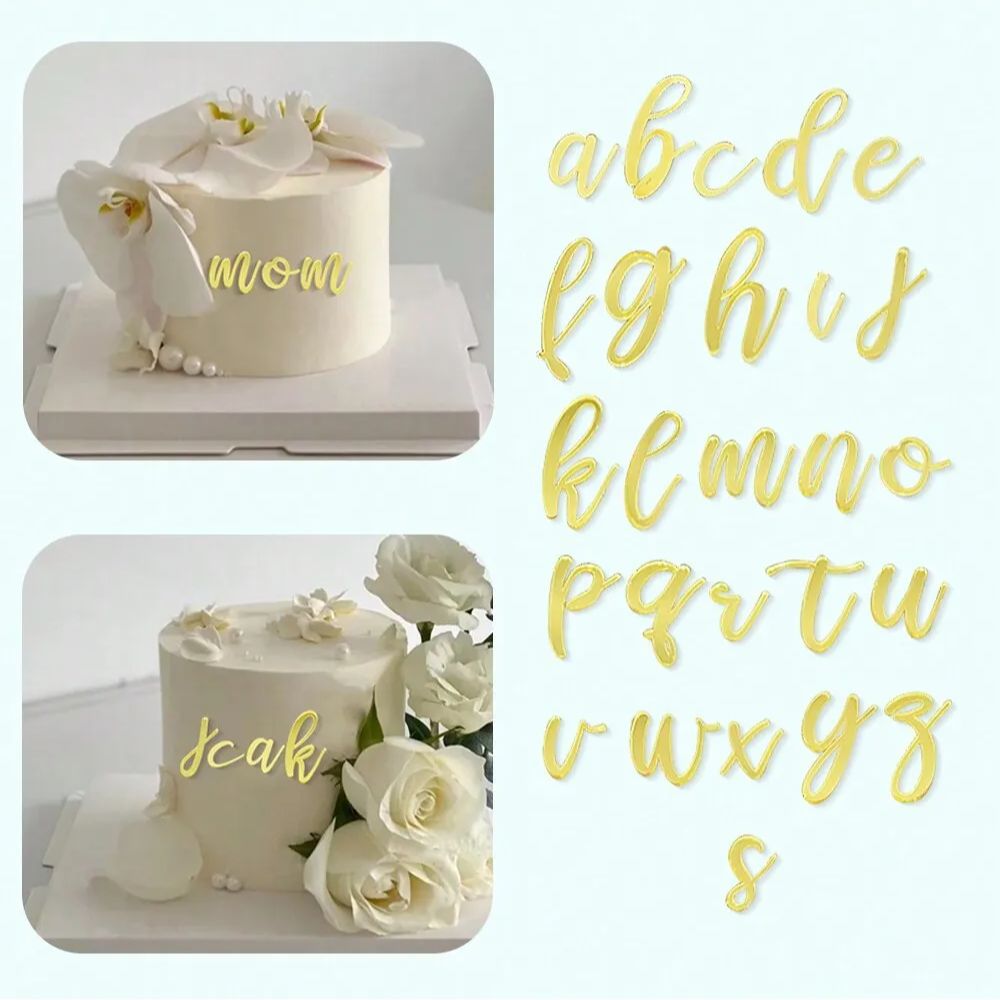 Wedding Z - 1 ensemble miroir doré acrylique A-Z
