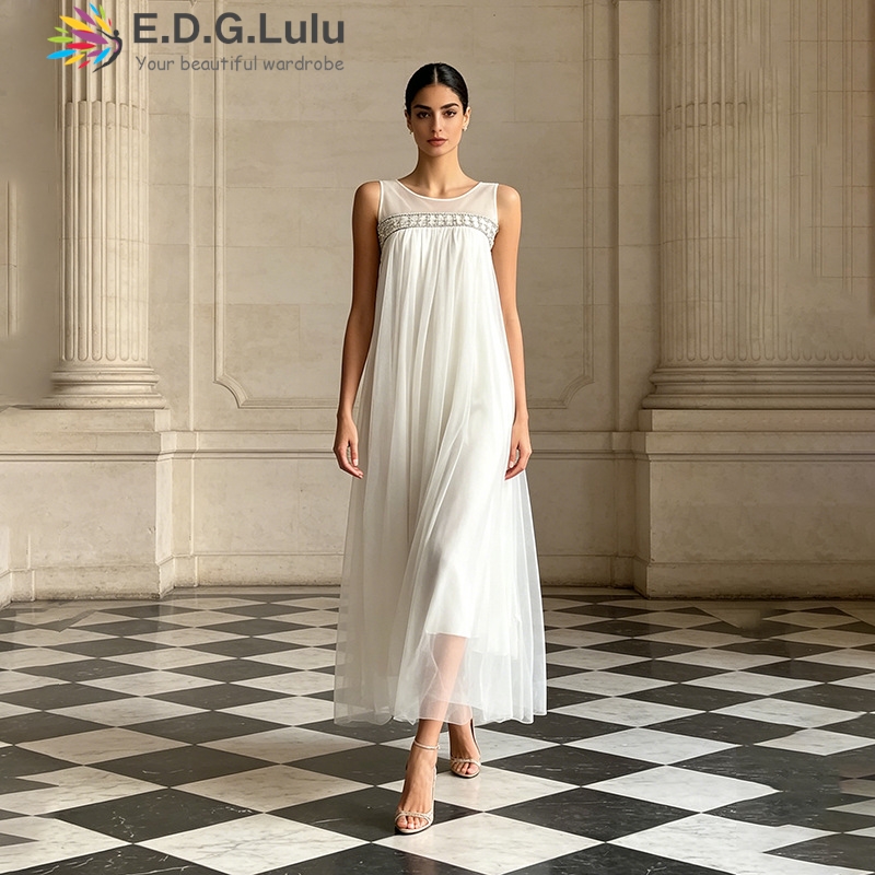 Wedding Lulu - EDGLuLu Robe longue sans manches à