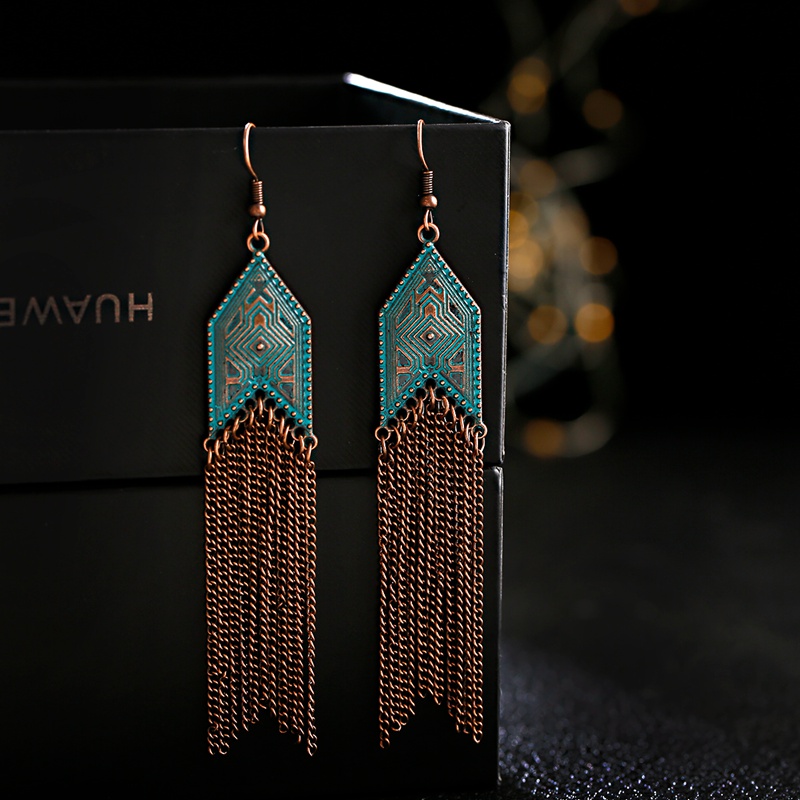 Indian Wedding Supply - Boucles d'oreilles Vintage en alliage de