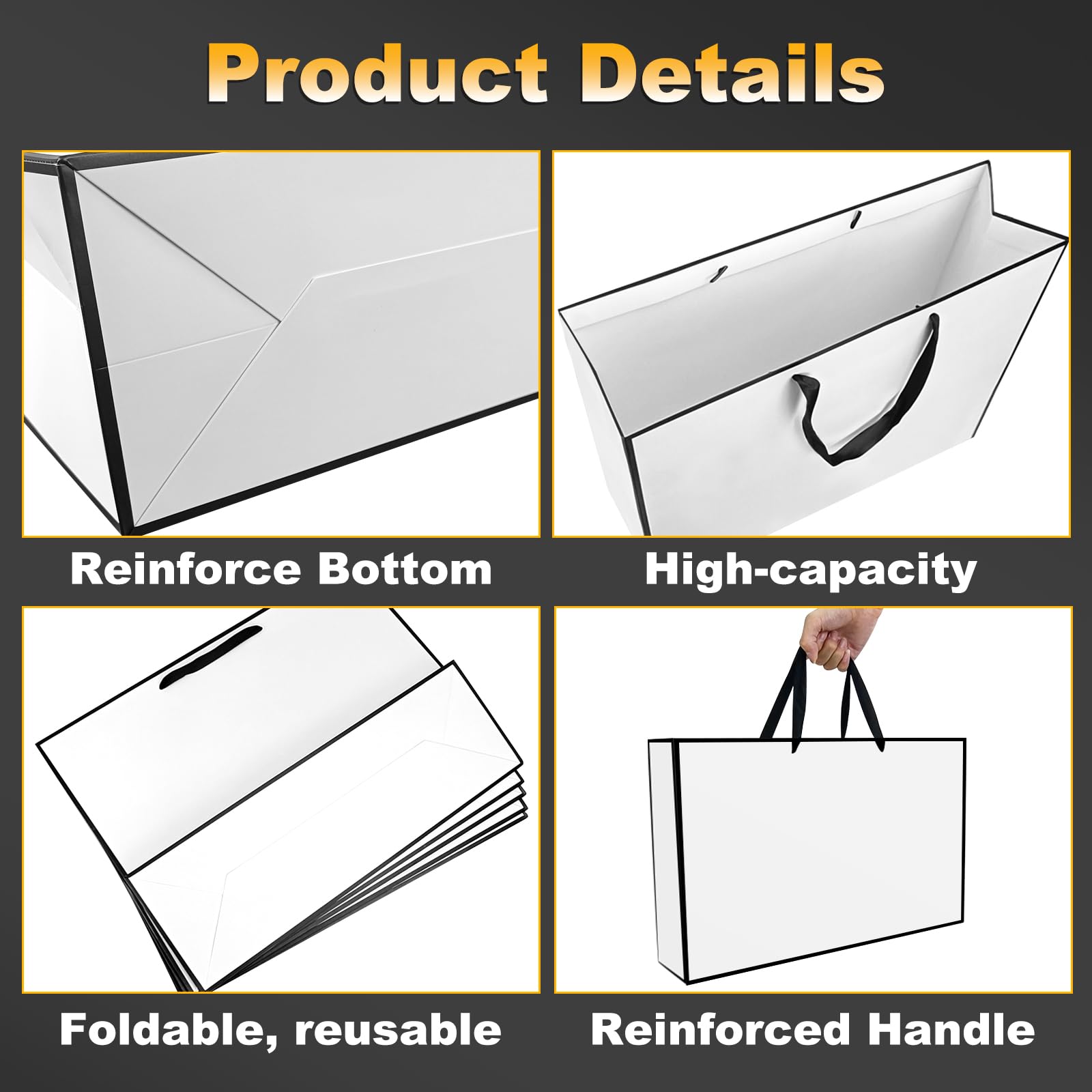 Sacs en papier blanc avec bord - Wedding Supply Shops avis et prix