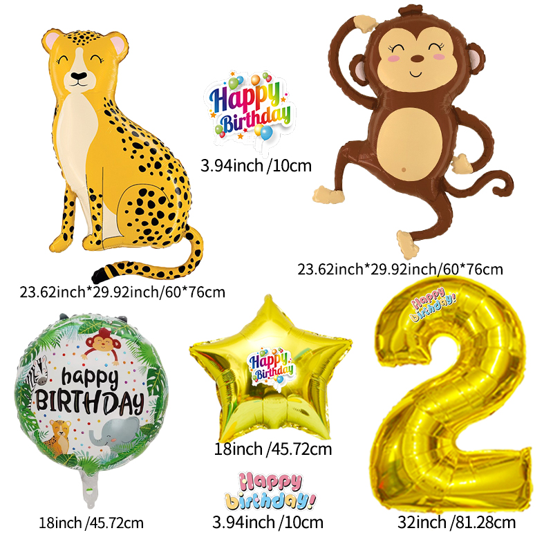 Ballons animaux de la jungle S - Wedding Zoo avis et prix