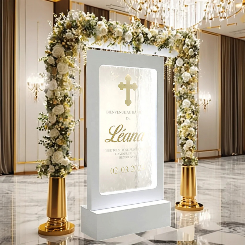 Fontaine murale en verre perso - Wedding Fountain avis et prix