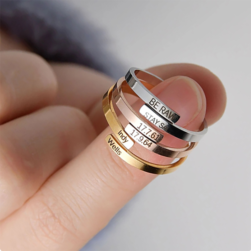 Bague Personnalisée en Acier I - Wedding Z avis et prix