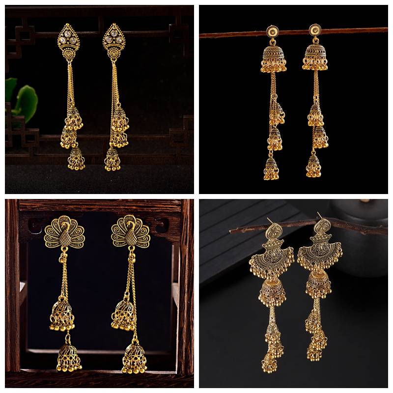 Nouvelles boucles d'oreilles J - Indian Wedding Supply avis et prix