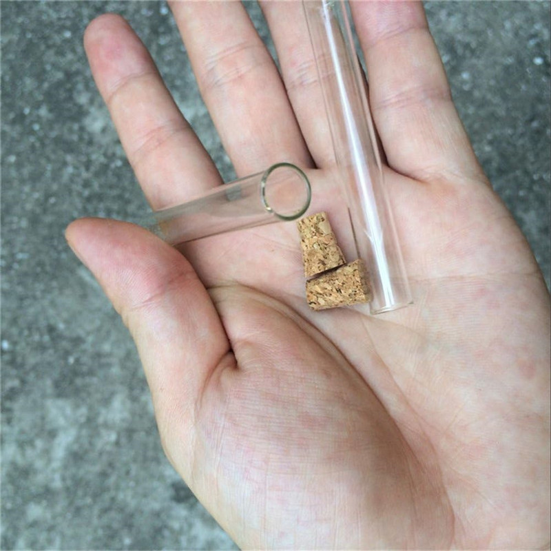 200pcs 10x75mm Transparent Gla - Wedding Zoo avis et prix