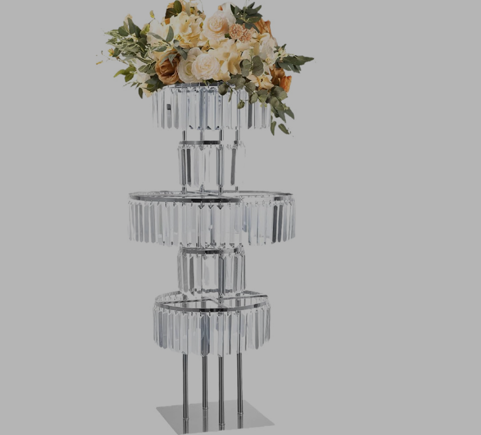 4 supports à fleurs en cristal - Wedding Decor Supply Store avis et prix