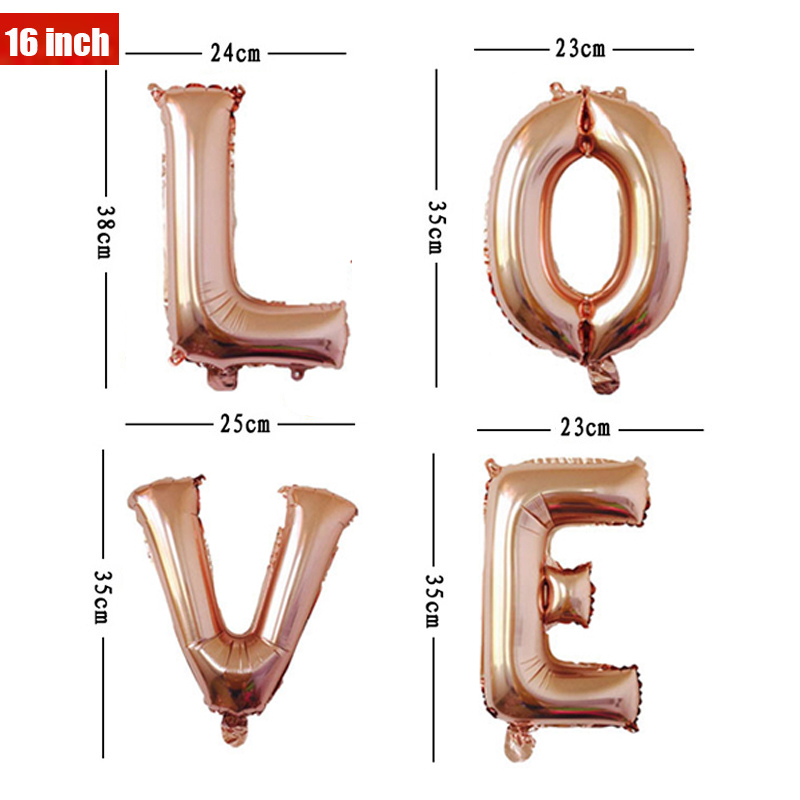 16 32 40 pouces feuille lettre - Wedding Z avis et prix