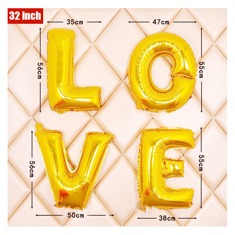 16 32 40 pouces feuille lettre - Wedding Z avis et prix