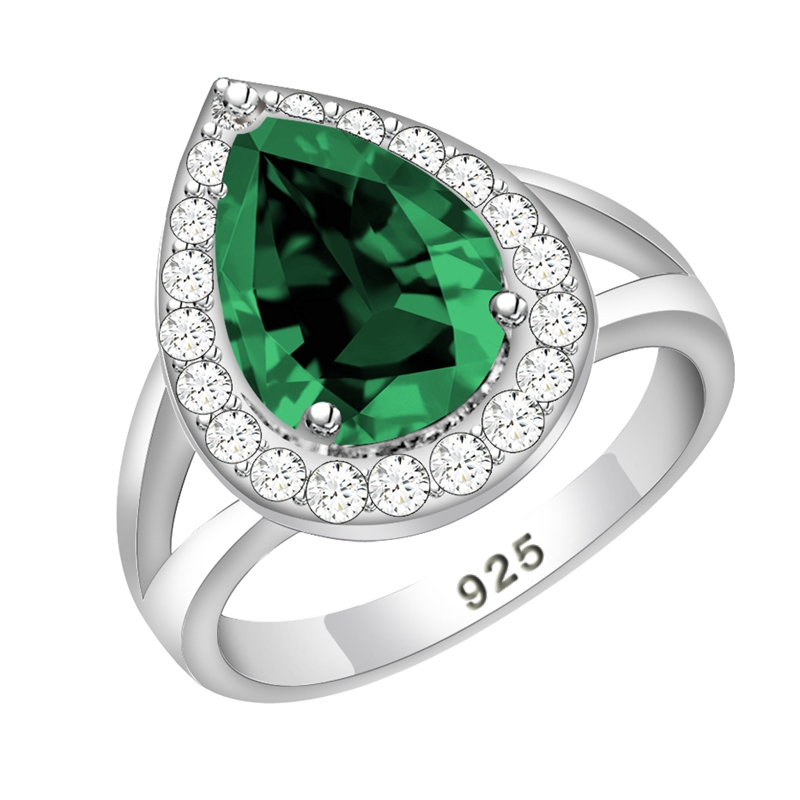 Bague goutte d'eau en argent 9 - Wedding Z avis et prix