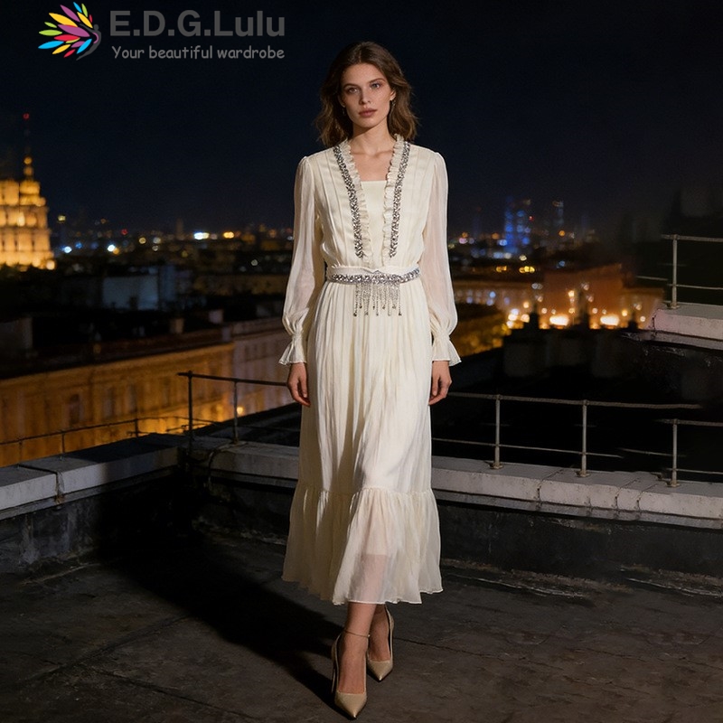 EDGLuLu Robe longue élégante e - Wedding Lulu avis et prix